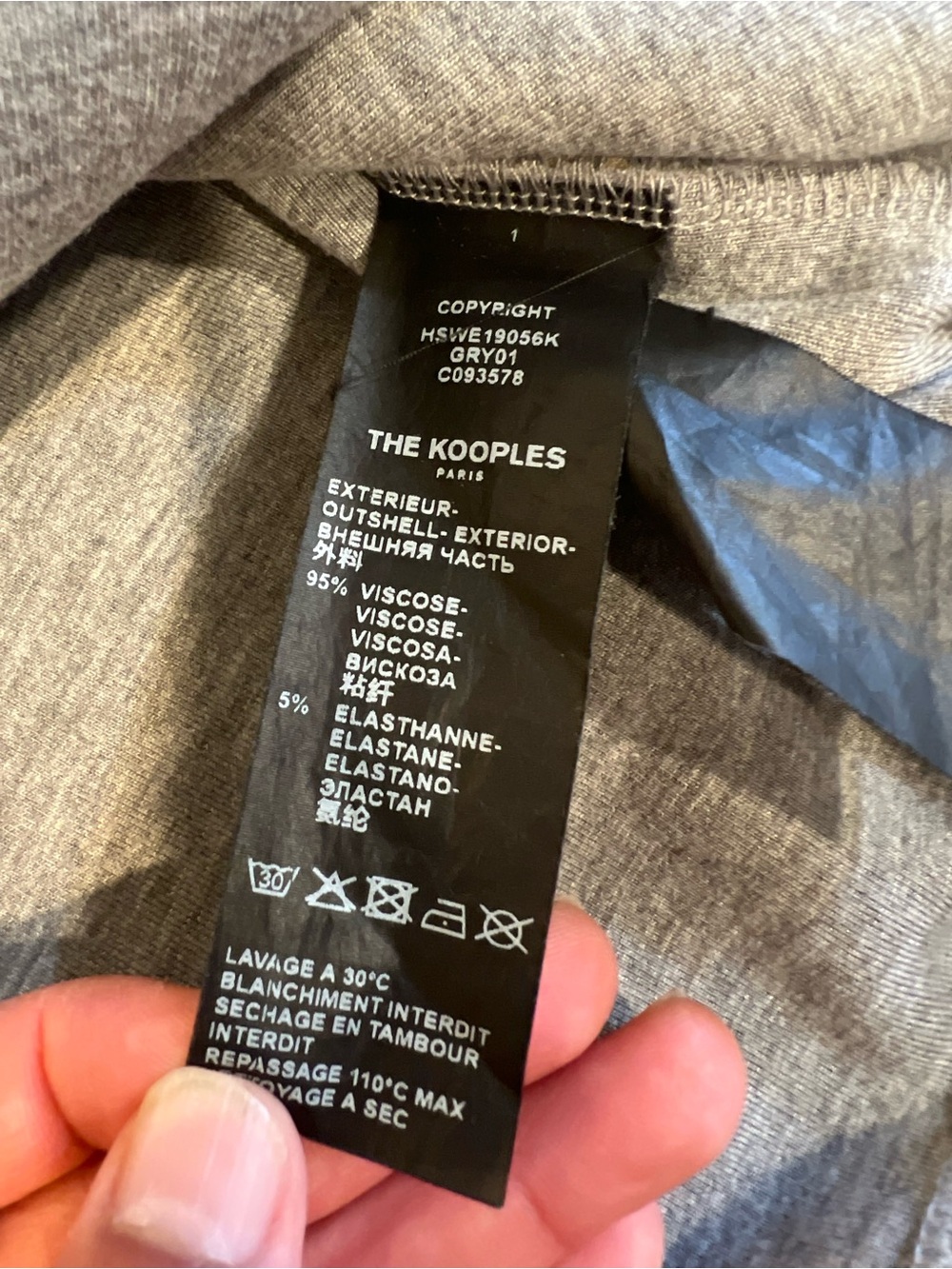 The Kooples Gray New York Knicks Crewneck Sweatshirt - Picture 7 of 10